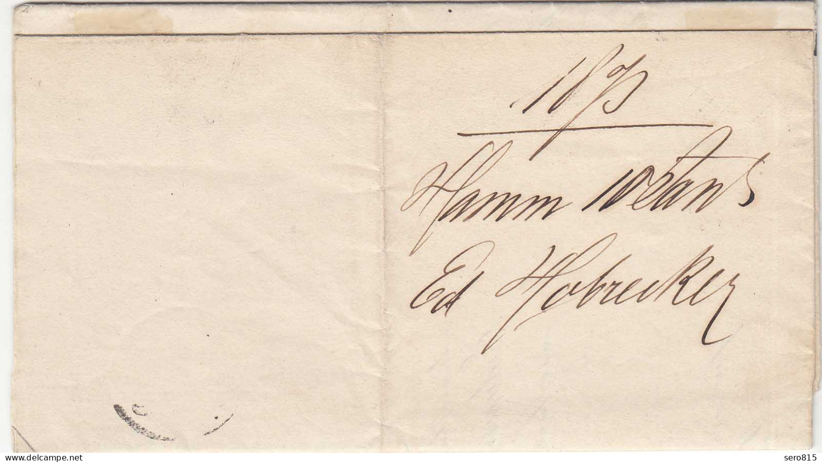 21.1.1873 Hamm-Stadt K2 EF Mi. 2 - 1/3 Groschen Nach Hildburghausen Mit Inhalt - Cartas & Documentos