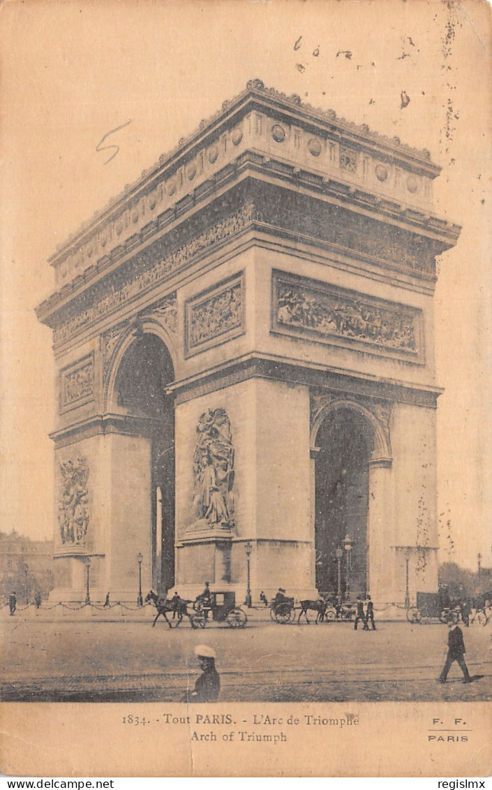 75-PARIS L ARC DE TRIOMPHE-N°T1047-A/0275 - Arc De Triomphe