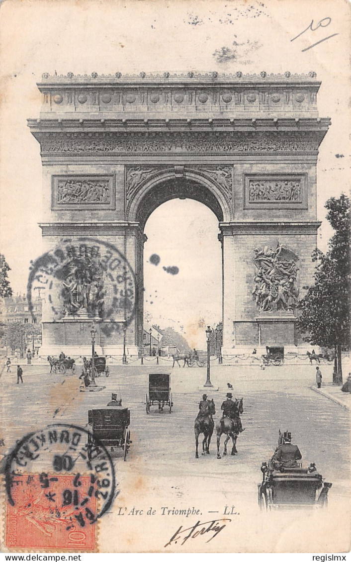 75-PARIS L ARC DE TRIOMPHE-N°T1047-A/0273 - Triumphbogen