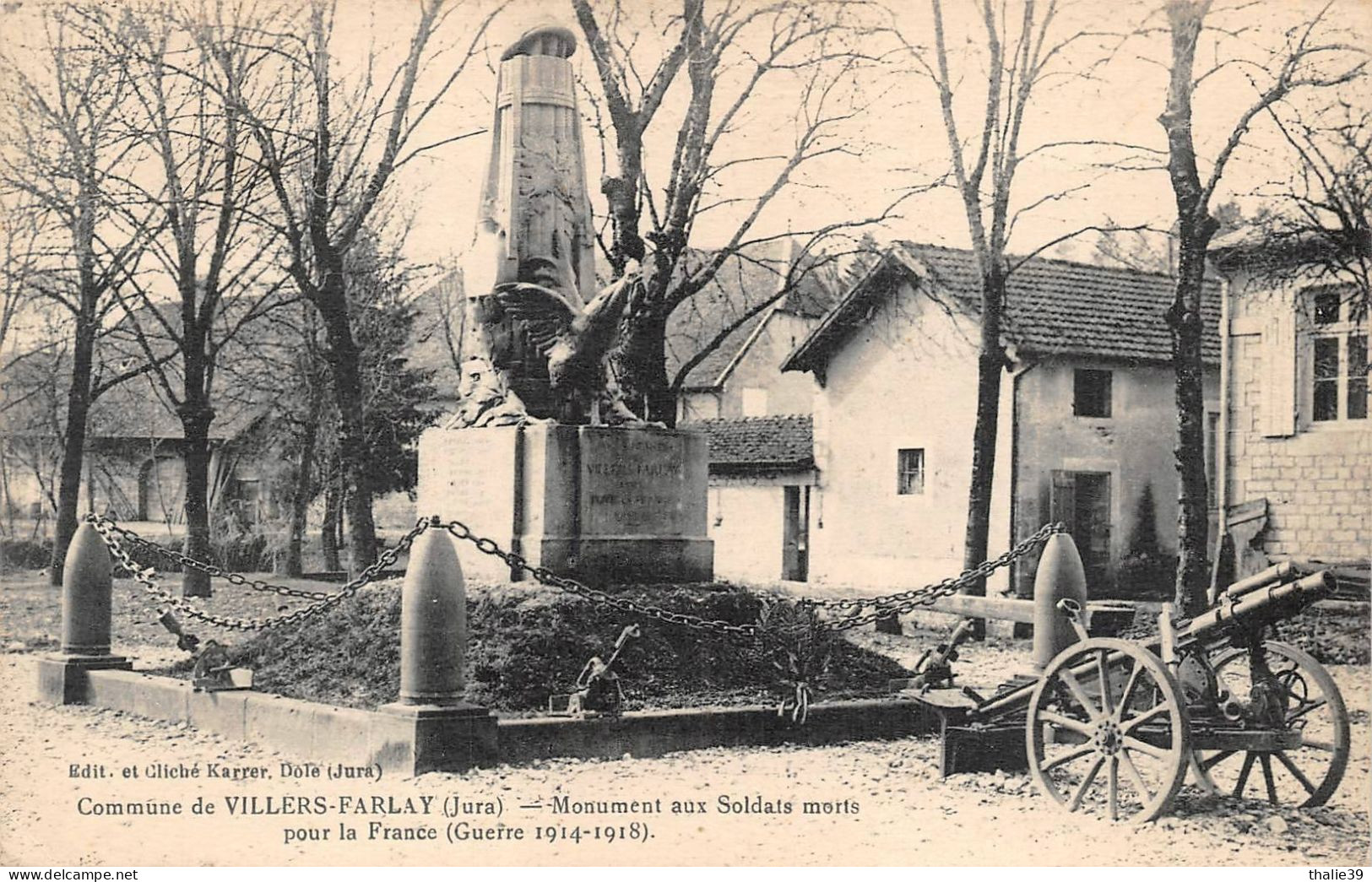 Villers Farlay Monument Aux Morts Coq éd Chateau CLB - Villers Farlay