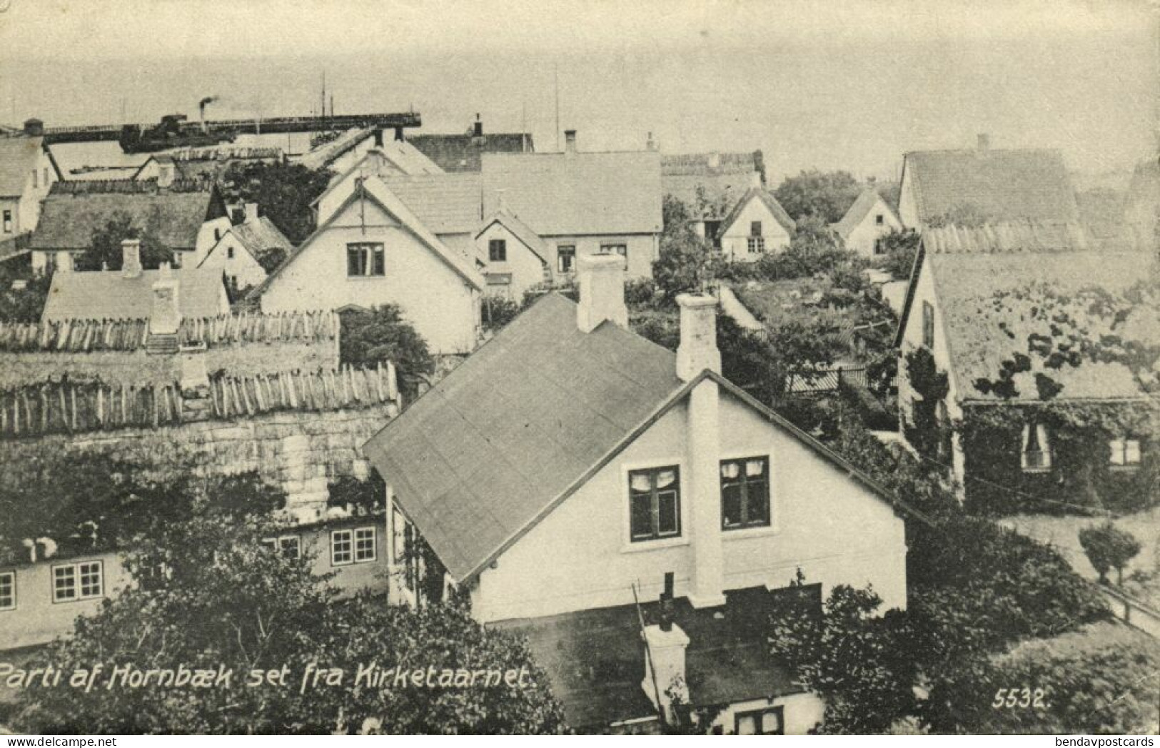 Denmark, Parti Af HORNBÆK Set Fra Kirketaarnet (1914) Postcard - Danemark