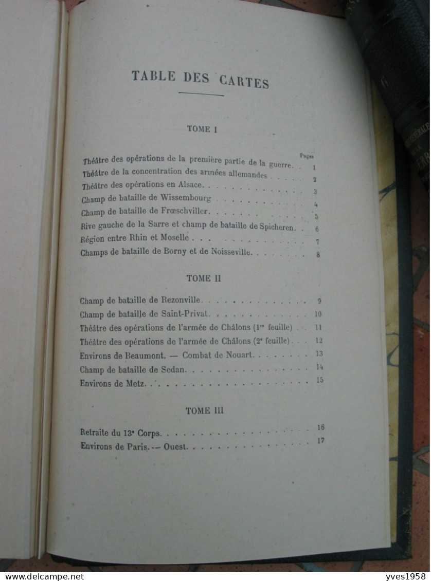 Histoire générale de la guerre Franco-Allemande 1870-71 en 6 volumes + Atlas