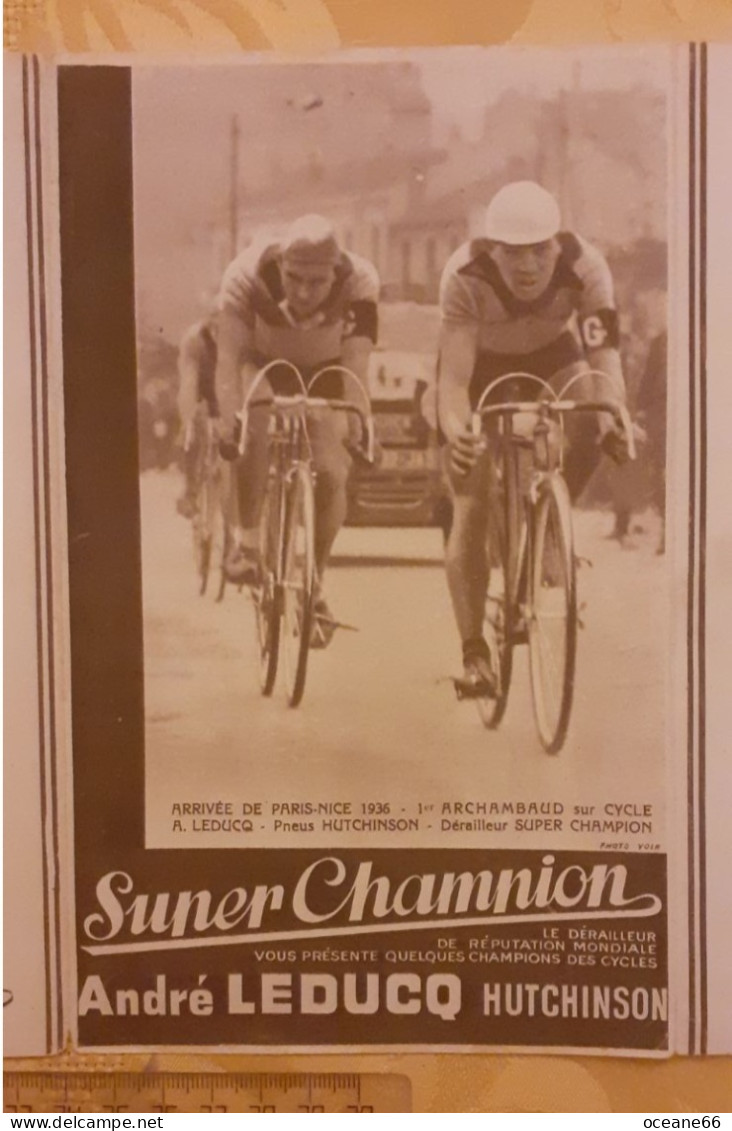 Depliant Dérailleur Super Champion Maurice Archambaud René Debenne Emile Decroix Pierre Cloarec