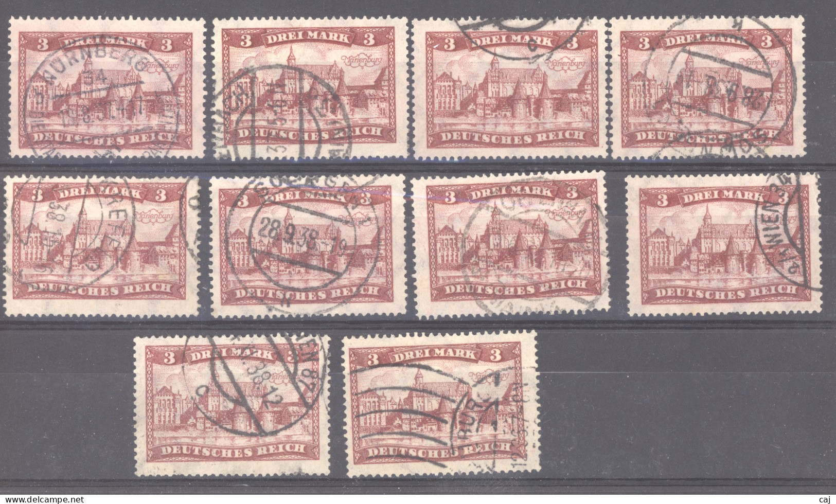 Allemagne  -  Reich  :  Mi  366  (o)  10 Exemplaires - Used Stamps