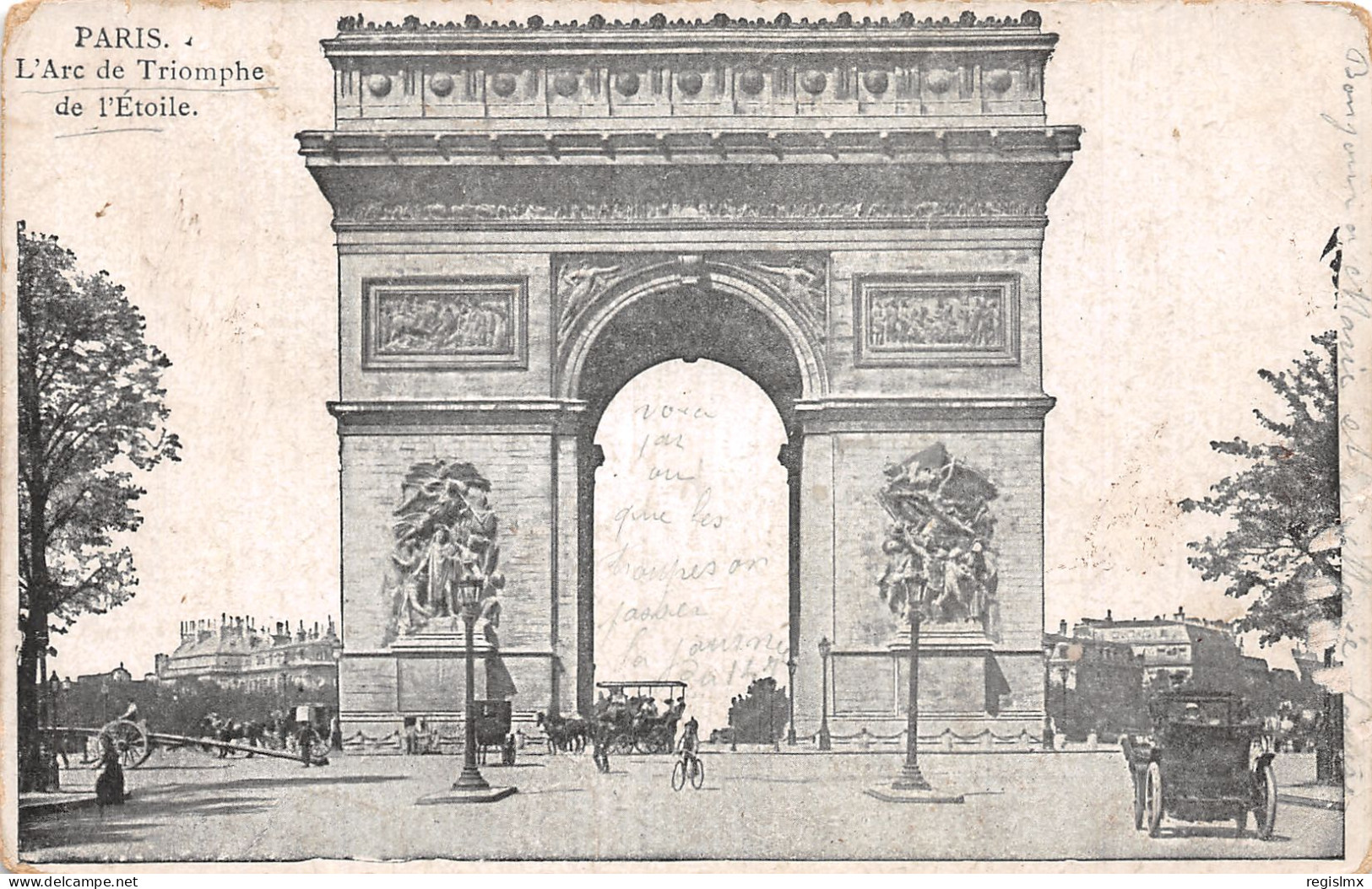 75-PARIS ARC DE TRIOMPHE DE L ETOILE-N°T1049-A/0243 - Arc De Triomphe