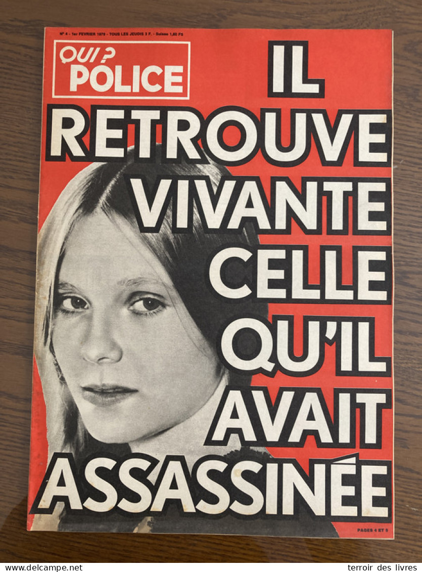 Qui Police 1979 4 SAINT YON DIDIER AUSSIAT BAGUER PICAN VERNOUX LAMBALLE SAINT DIDIER D'AUSSIAT MONTCEAU LES MINES CHATE - Autres & Non Classés