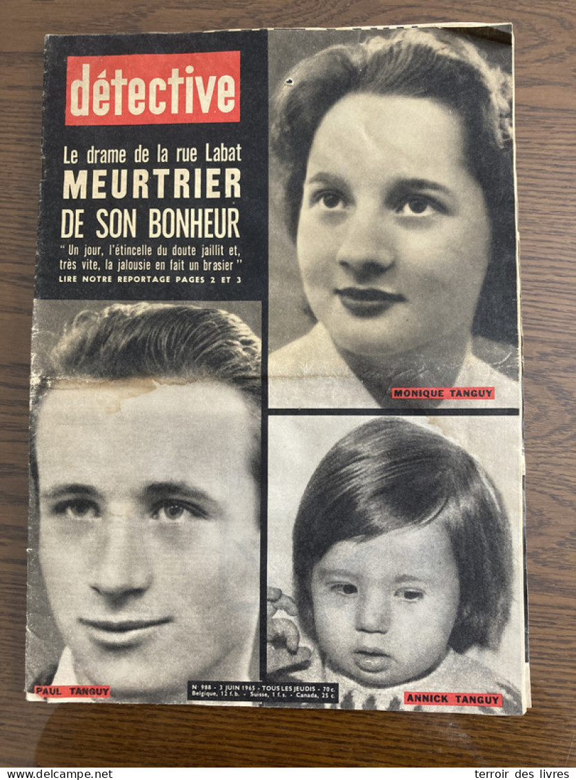 Détective 1965 988 MANOIS RIMAUCOURT AUBOUE JOEUF NAY THUILLIES MUNSTER SAN ANTO - Sonstige & Ohne Zuordnung