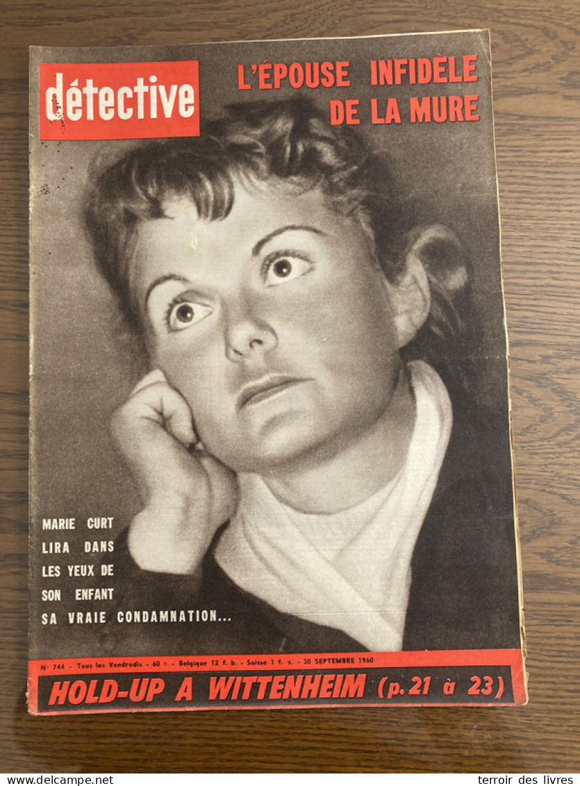 Détective 1960 744 LA MURE GRANS LUNEVILLE WITTENHEIM RIVE DE GIER LUNEVILLE NICE - Otros & Sin Clasificación