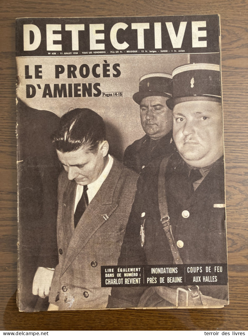 Détective 1958 628 LA BASSEE SACY LE GRAND SAINT ROMAIN Marcel Janssens Calouste Gulbenkian - Autres & Non Classés