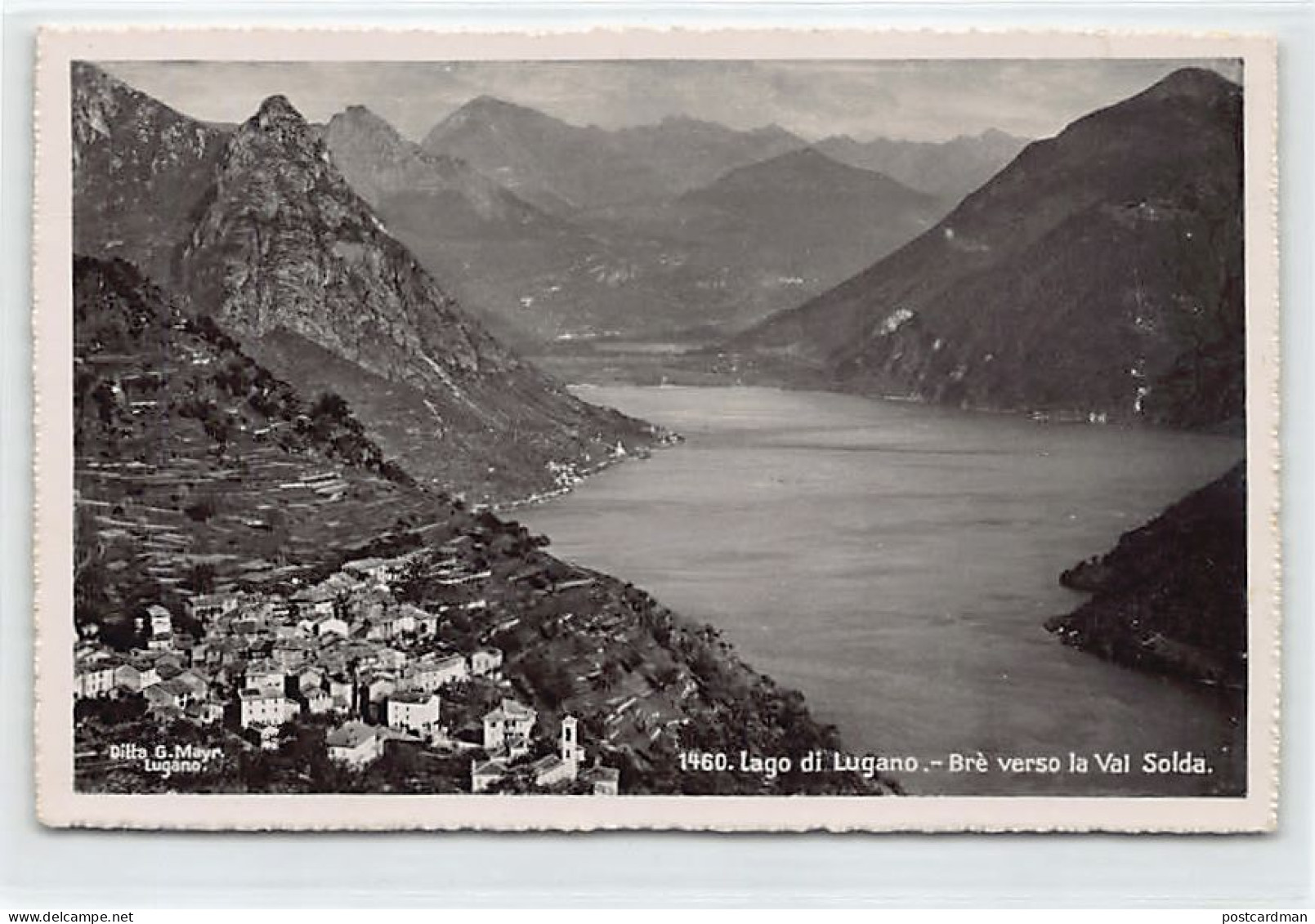 Svizzera - Lac De Lugano (TI) Brè Verso La Val Solda - Ed. Ditta G.Mayr1460 - Luganersee