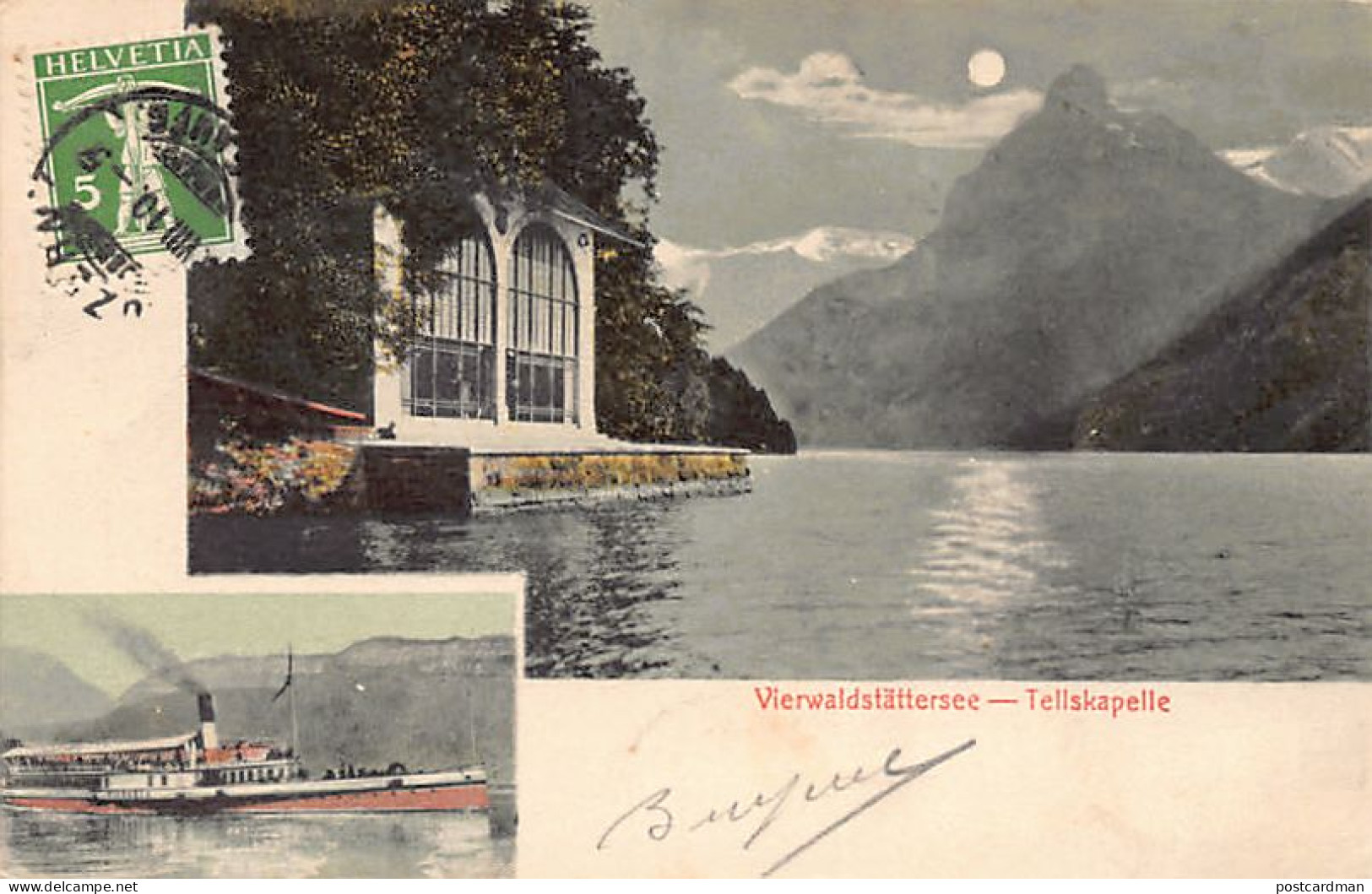 Schweiz - Vierwaldstättersee (UR) Tellskapelle - Dampfer Victoria - Verlag H. G. & Co10666 - Sonstige & Ohne Zuordnung