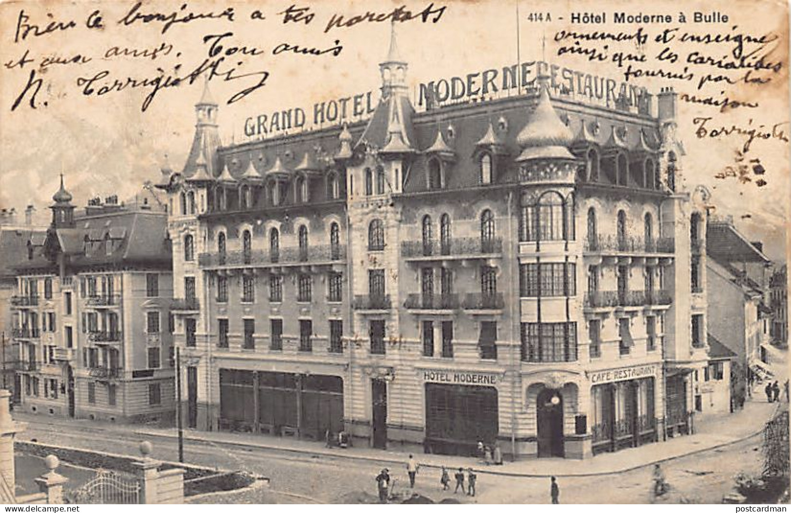 Suisse - Bulle (FR) Grand Hotel Moderne - Ed. Ch. Morel414 A - Bulle