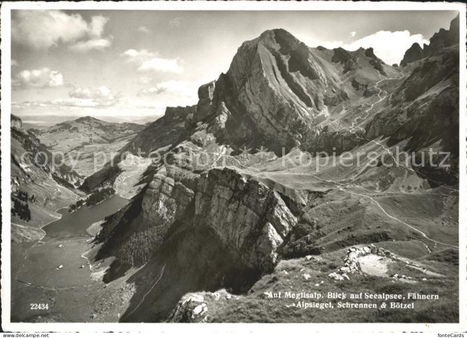 12005704 Meglisalp Seealpsee Faehnern Alpsiegel Schrennen Boetzel Meglisalp - Autres & Non Classés