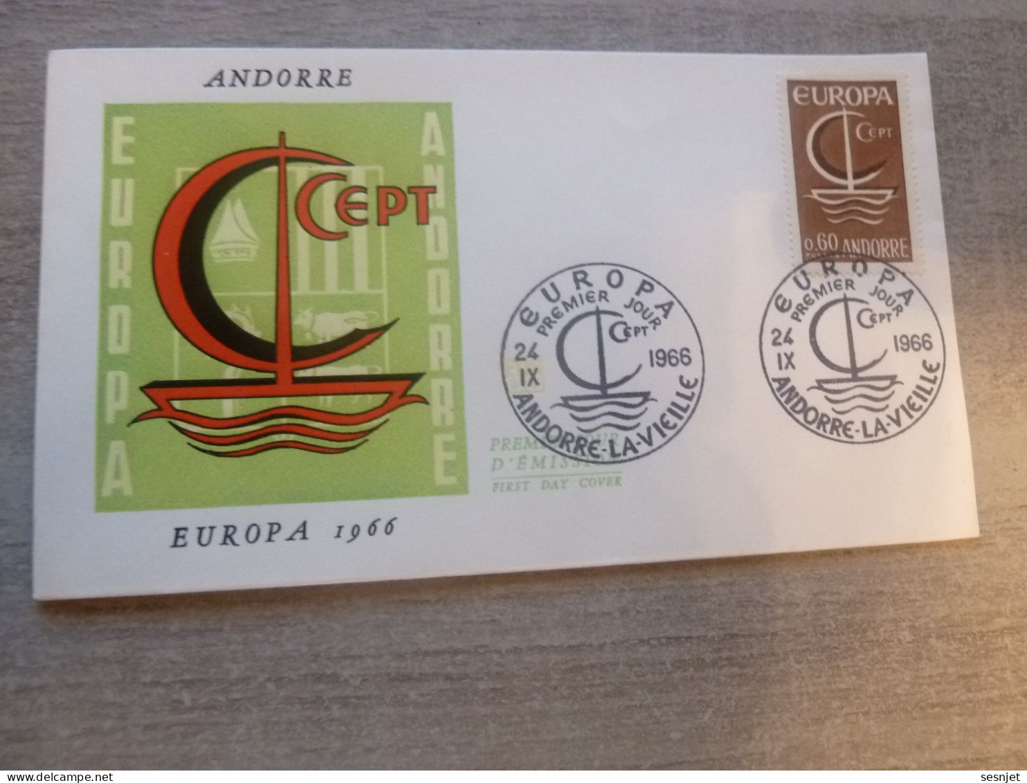 Andorre-la-Vieille - Europa - C.e.p.t. - 60c. Enveloppe Premier Jour D'Emission - Année 1966 - - 1966