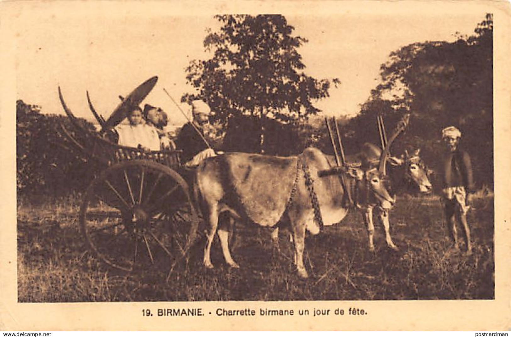 MYANMAR Burma - Burmese Cart On A Holiday - Publ. Sisters Of Saint Joseph Of The Apparition 19 - Myanmar (Burma)