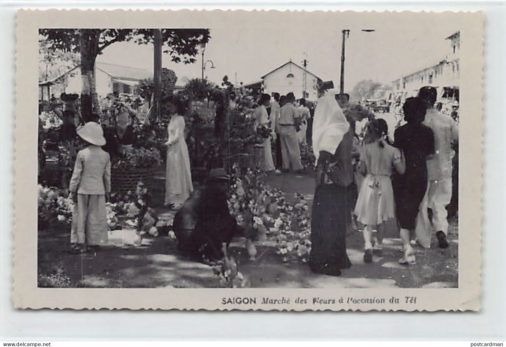 Viet-Nam - SAÏGON - Marché Des Fleurs à L'occasion De La Fête Du Têt - CARTE PHOTO - Vietnam