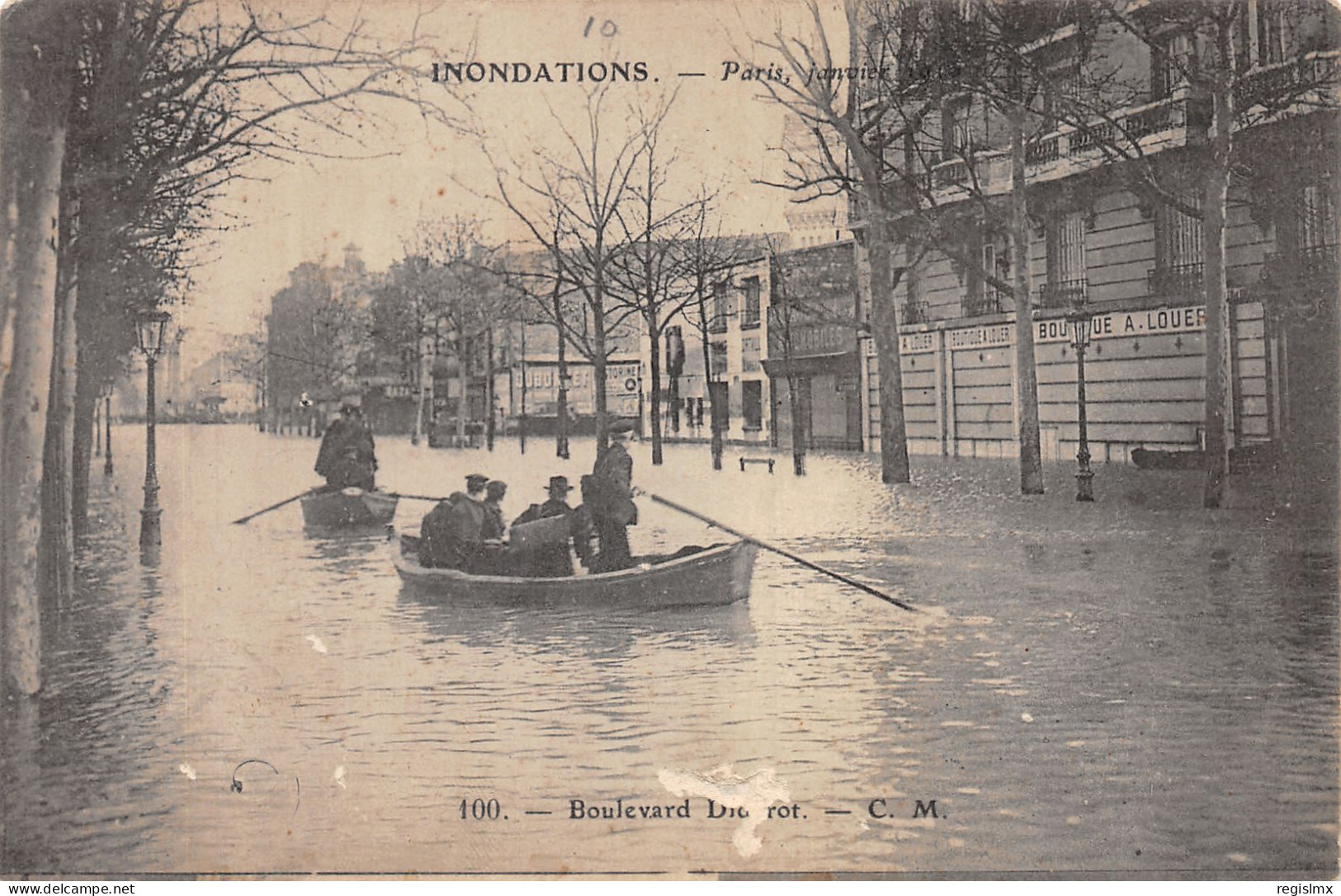 75-PARIS INONDATIONS-N°T1052-D/0389 - Inondations De 1910