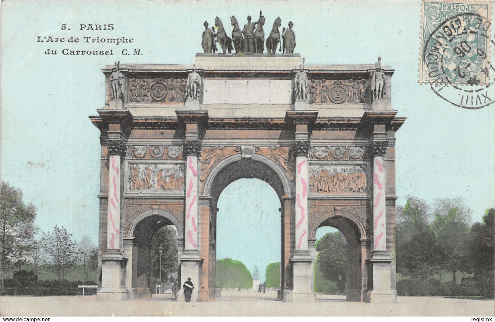 75-PARIS L ARC DE TRIOMPHE DU CARROUSEL-N°T1052-G/0261 - Arc De Triomphe