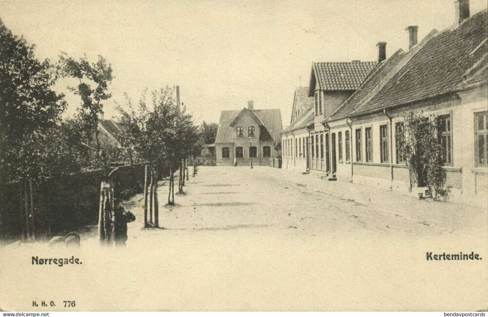 Denmark, NØRREGADE, Kerteminde, Street Scene (1900s) Postcard - Danemark