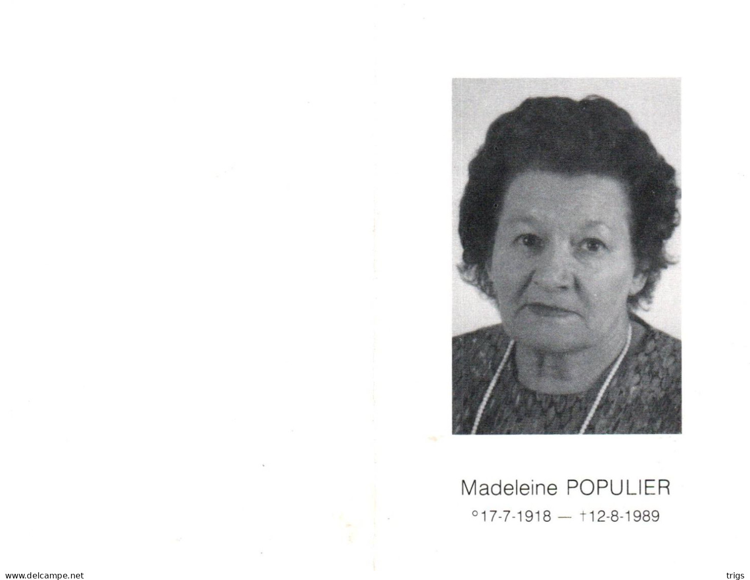 Madeleine Populier (1918-1989) - Devotion Images