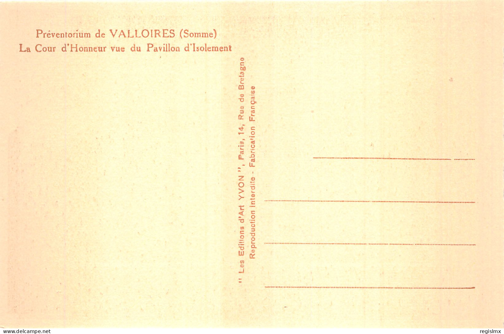 80-VALLOIRES LE PREVENTORIUM-N°T1053-H/0083 - Altri & Non Classificati