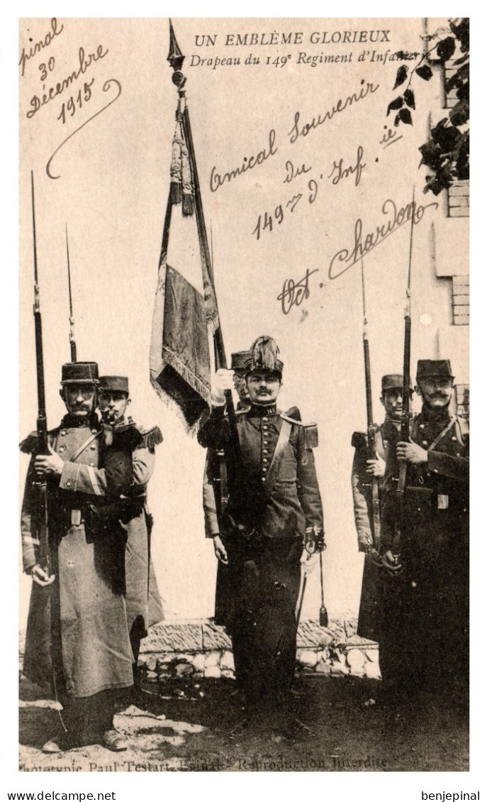 Epinal - Un Emblème Glorieux - Drapeau Du 149° Régiment D'Infanterie - Epinal