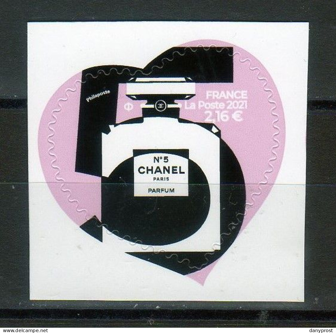 FR 2021-Saint Valentin-COEUR Gomme N° 5465 " CHANEL N° 5  "  100g  à  2.16 €  De Feuille-neuf - Unused Stamps