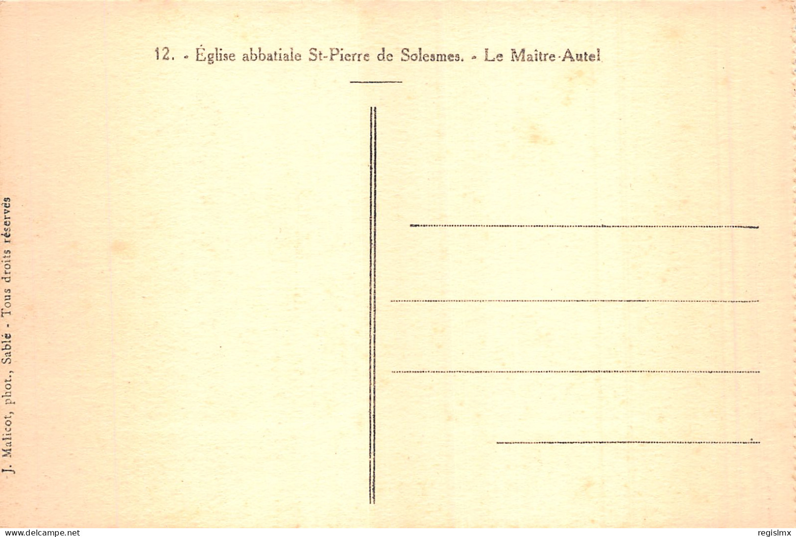 72-SOLESMES EGLISE SAINT PIERRE -N°T1054-B/0257 - Solesmes