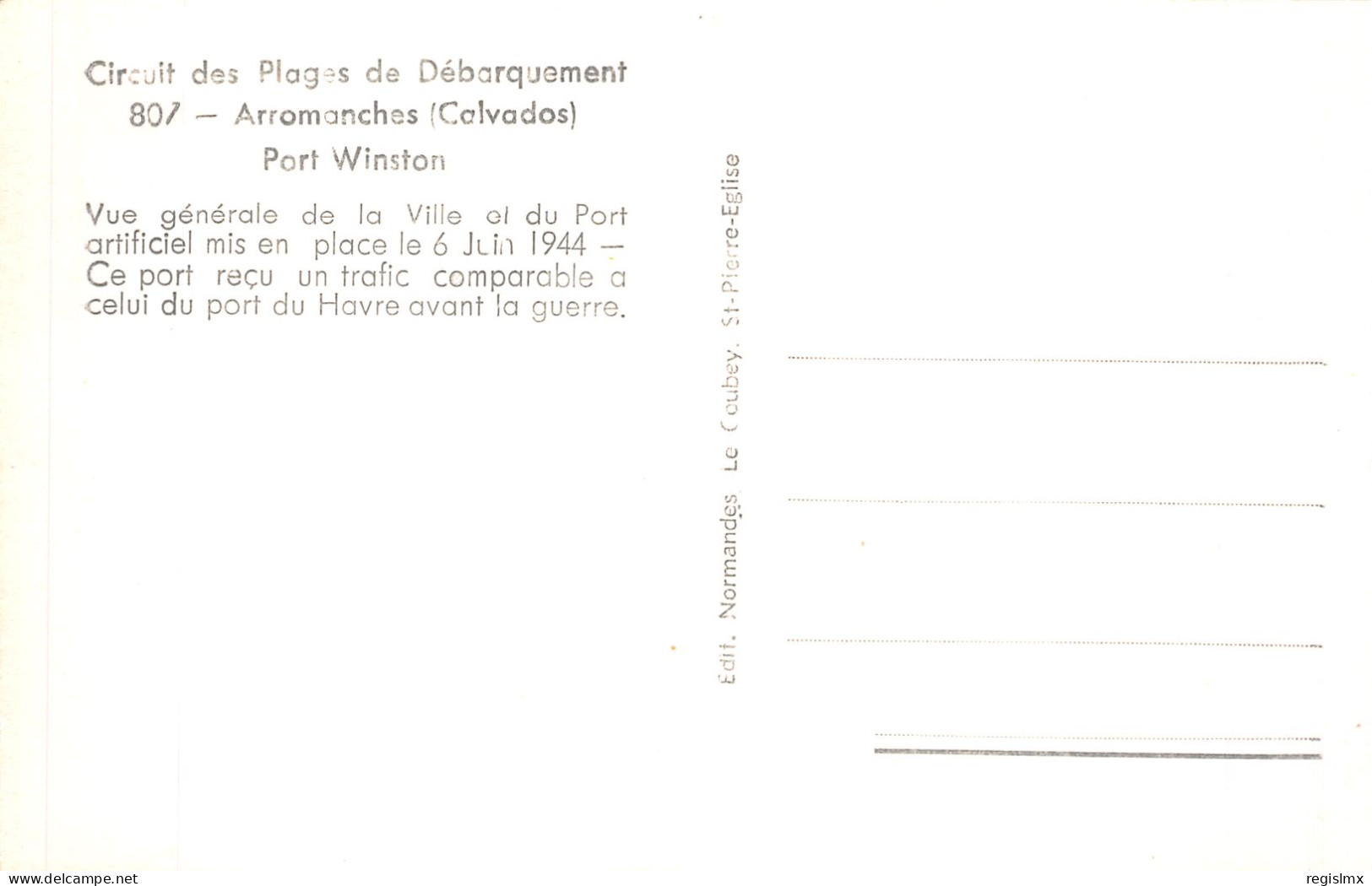 14-ARROMANCHES PORT WINSTON-N°T1054-G/0343 - Arromanches