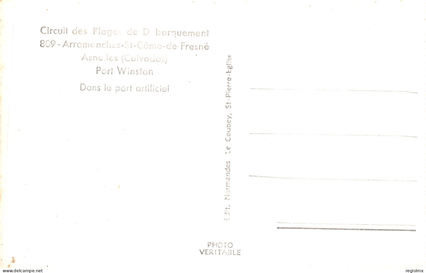 14-ARROMANCHES PORT WINSTON-N°T1054-G/0327 - Arromanches