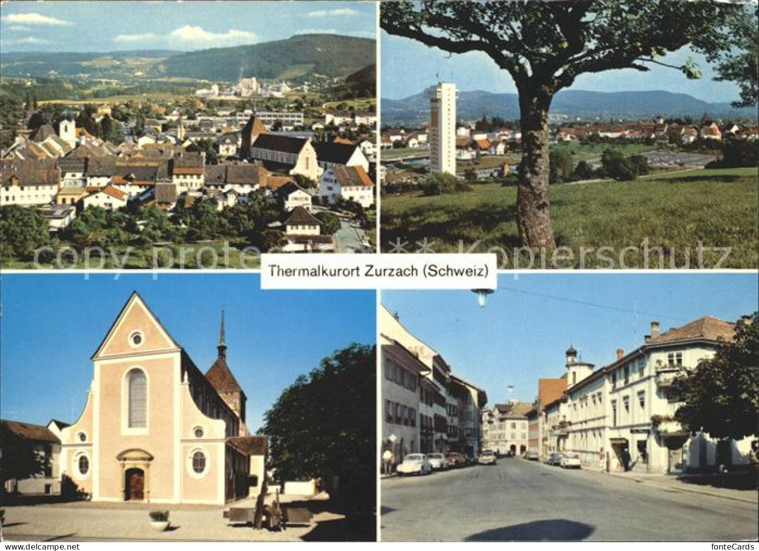 12004514 Zurzach Dorfstrasse Kirche  Bad Zurzach - Andere & Zonder Classificatie