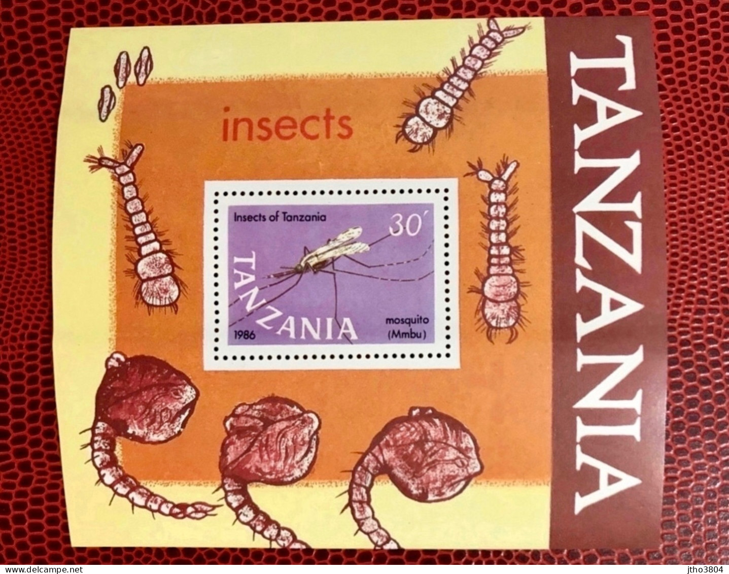TANZANIE 1987 Bloc 1v Neuf MNH ** Mi 65 Insecto Abeja Insect Bee Insekt Biene Inseto Abelha Insetto Ape TANZANIA - Sonstige & Ohne Zuordnung