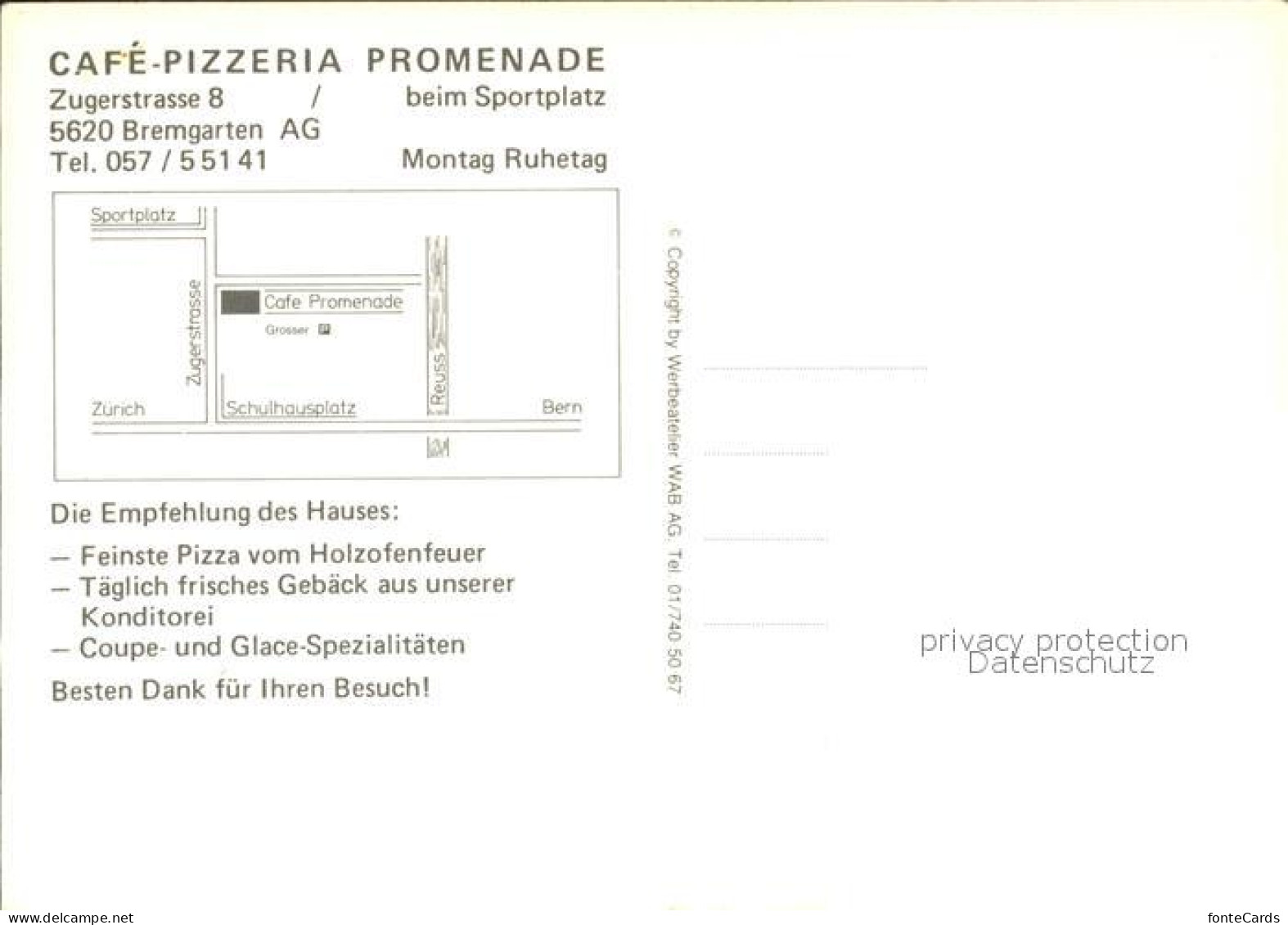 12004481 Bremgarten AG Cafe Promenade  Bremgarten AG - Andere & Zonder Classificatie