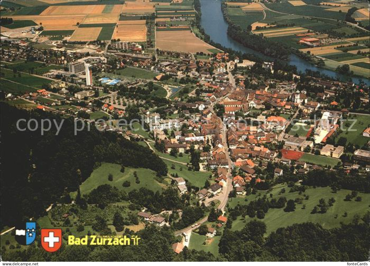 12004478 Bad Zurzach Fliegeraufnahme Bad Zurzach - Andere & Zonder Classificatie