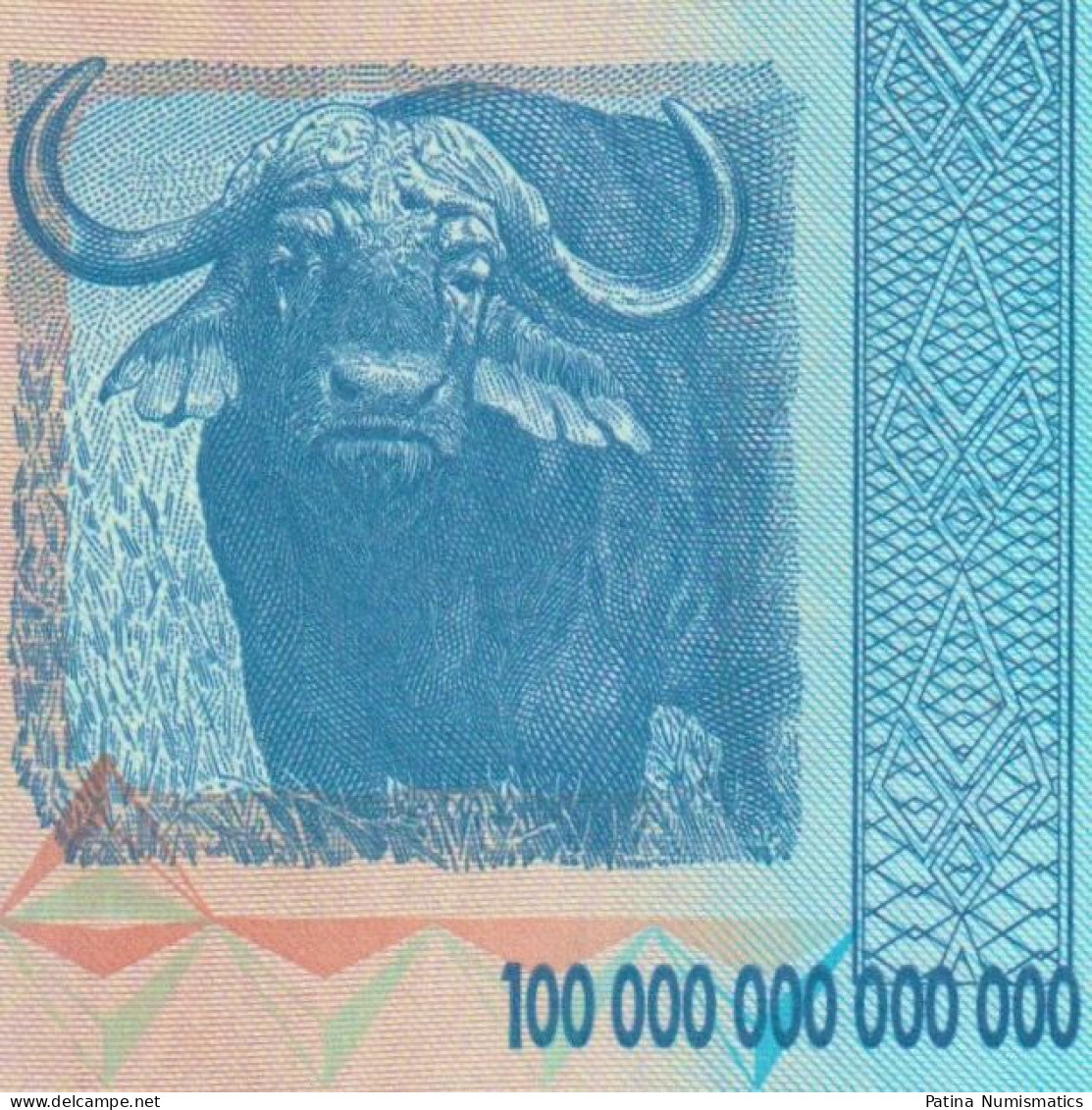 Zimbabwe 100 Trillion Dollars 2008 HYPERINFLATION P 91 AA Prefix Gem UNC - Zimbabwe