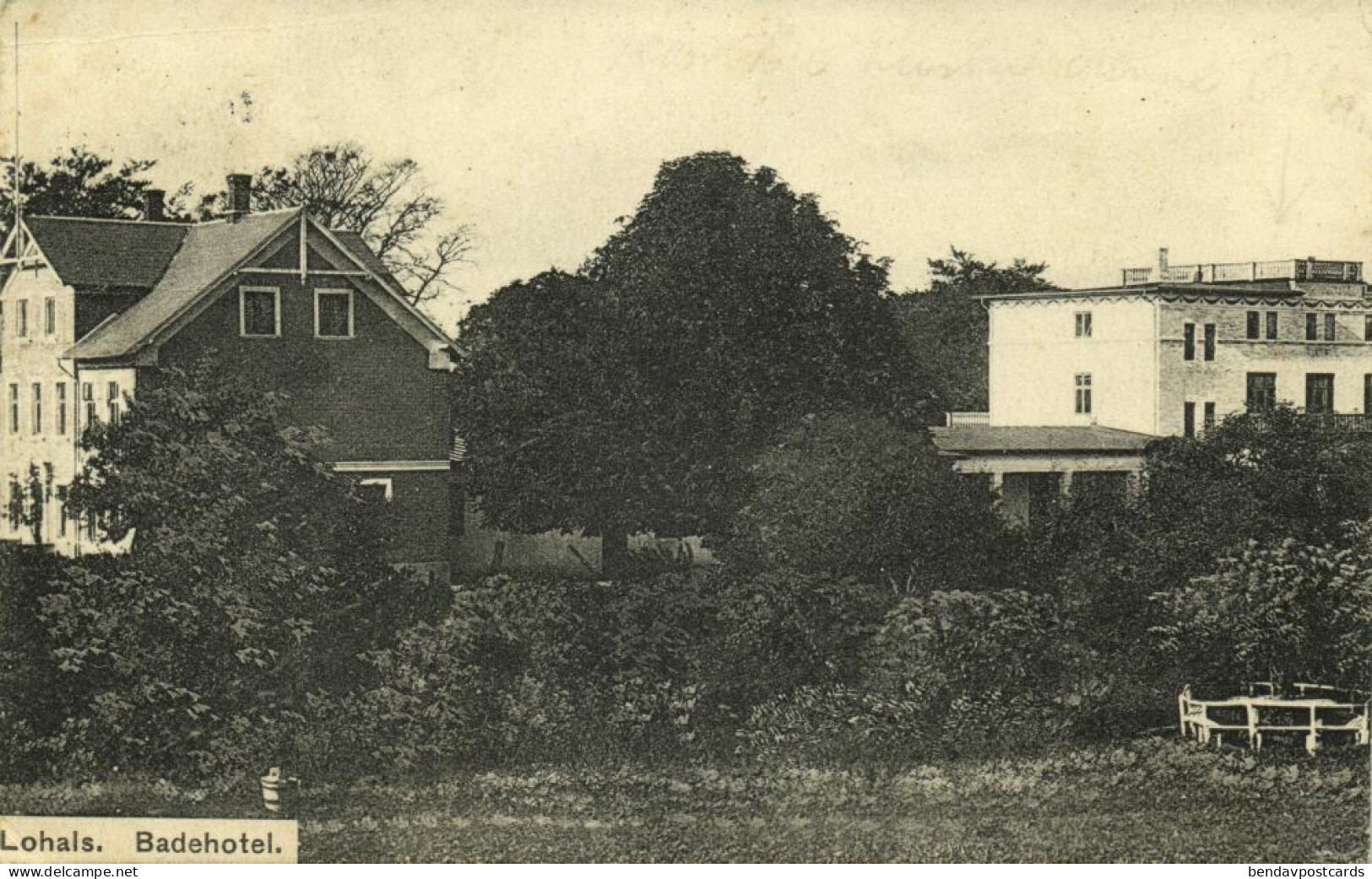 Denmark, LOHALS, Langeland, Badehotel, Hotel (1911) Postcard - Dänemark