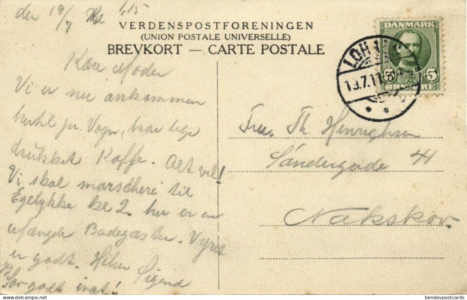 Denmark, LOHALS, Langeland, Badehotel, Hotel (1911) Postcard - Dänemark