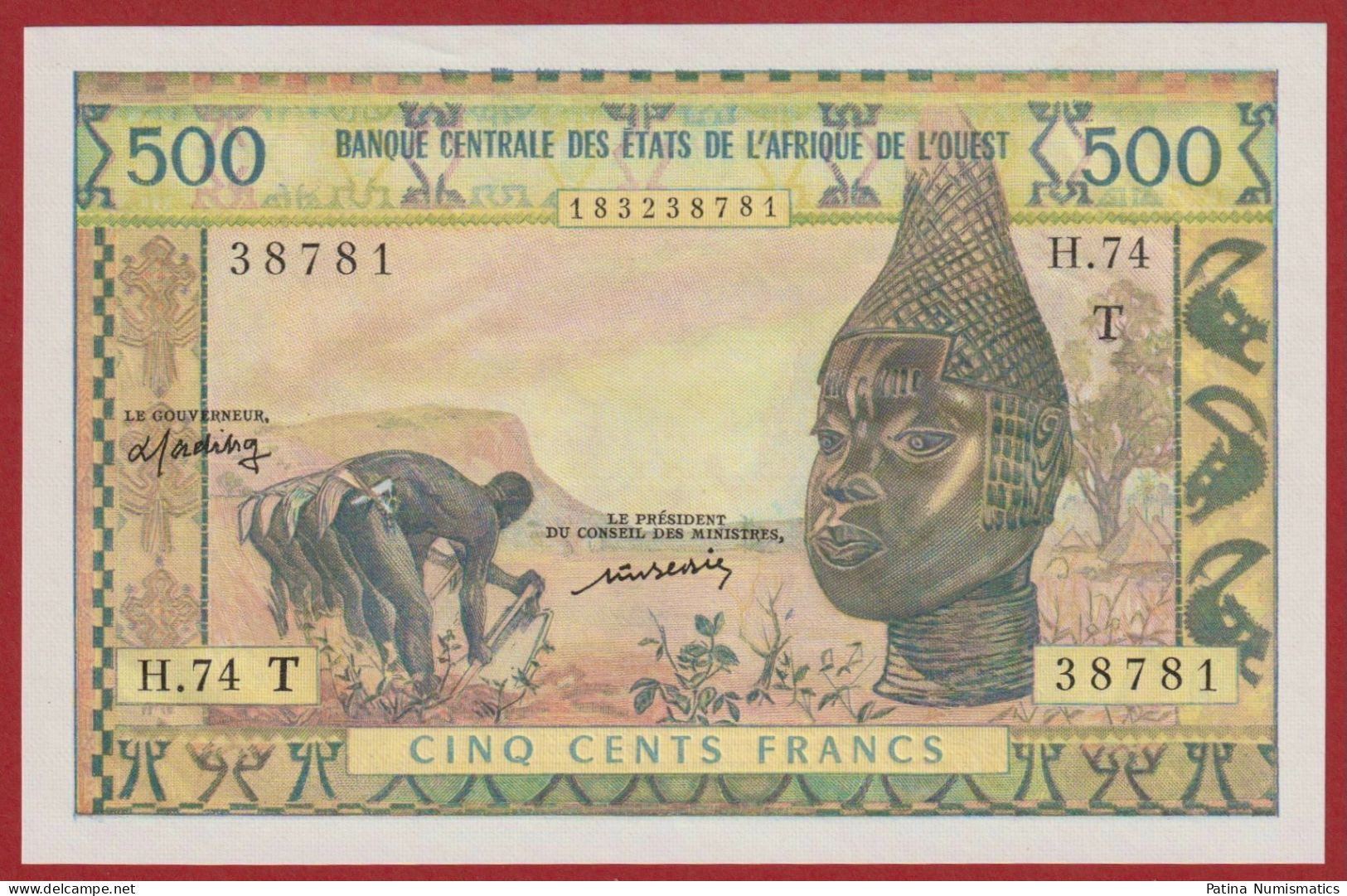 Togo  West African States  ND ( 1959 - 1961 ) Pick# 802Tm  Crisp GEM UNC - Togo