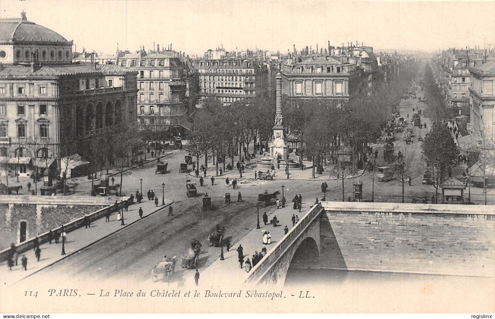 75-PARIS PLACE DU CHATELET-N°T1055-D/0397 - Places, Squares
