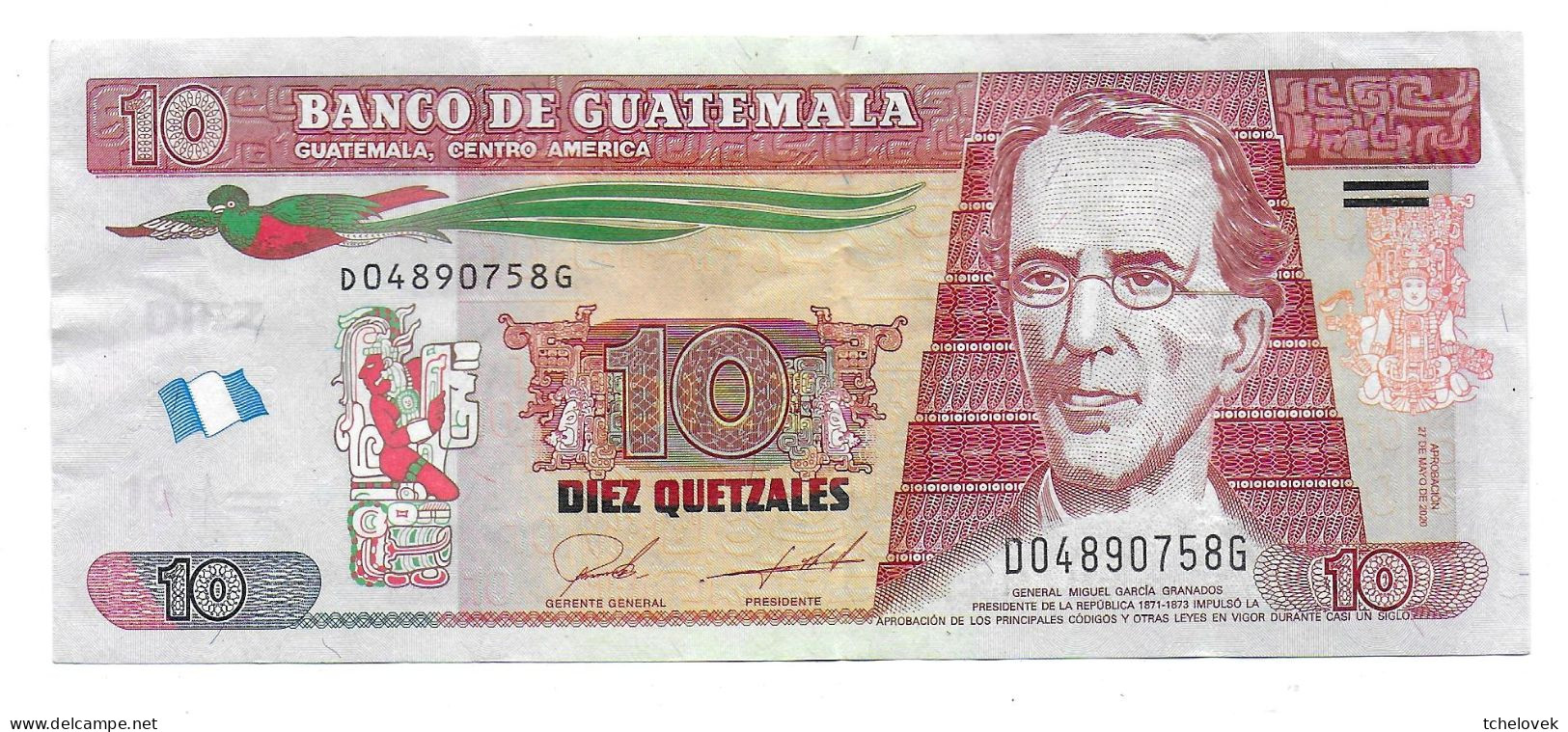 (Billets). Guatemala. 10 Quetzales 27.05.2020 - Guatemala