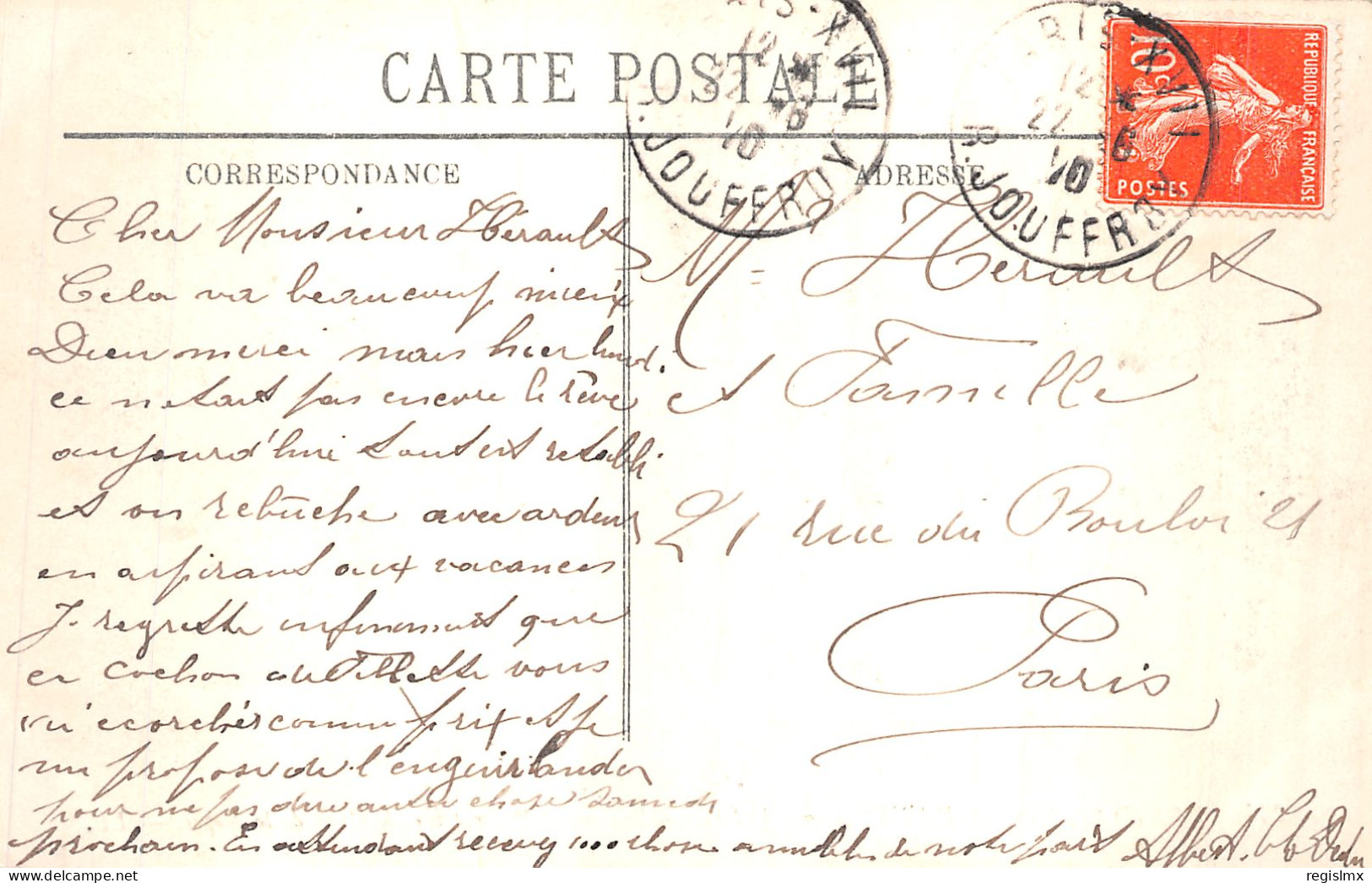 75-PARIS INONDE BOULEVARD DIDEROT-N°T1056-G/0239 - Inondations De 1910