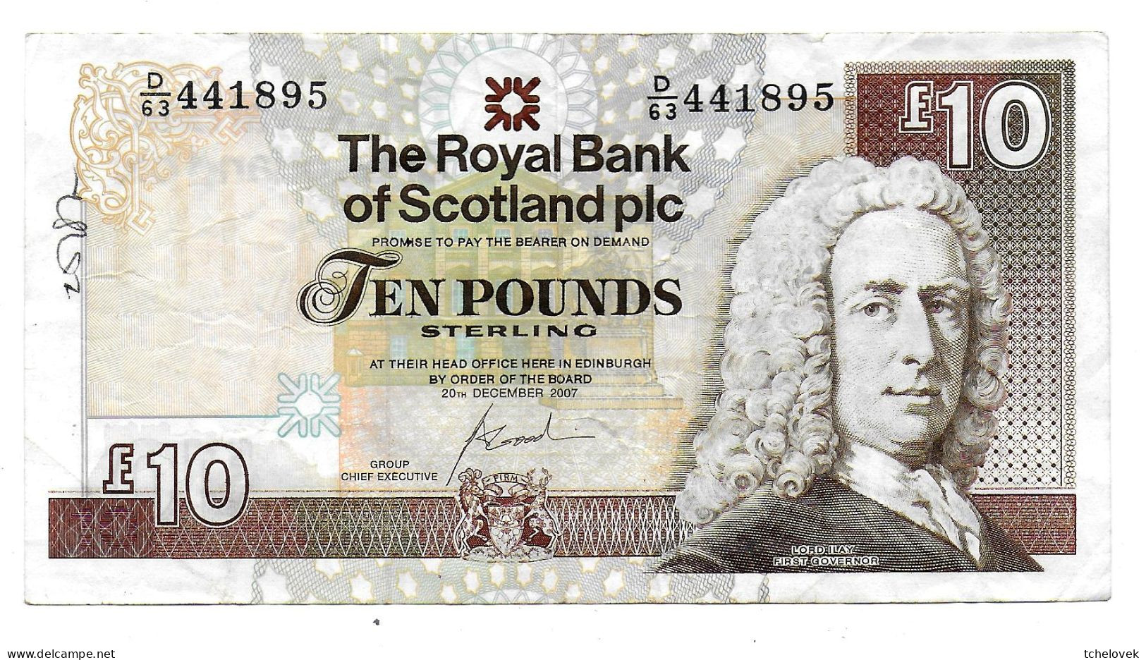 (Billets). UK. Scotland. 10 Pounds 2007 - 10 Ponden