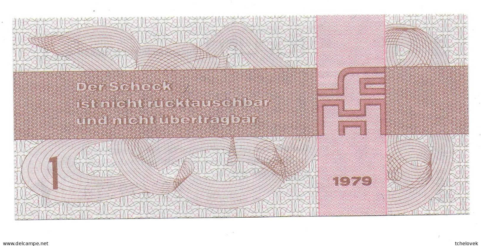 (Billets). Allemagne DDR. 1979. Foreing Exchange Certificate. Forum Scheck. FX2.1 Mark BB 477379 UNC - Other & Unclassified