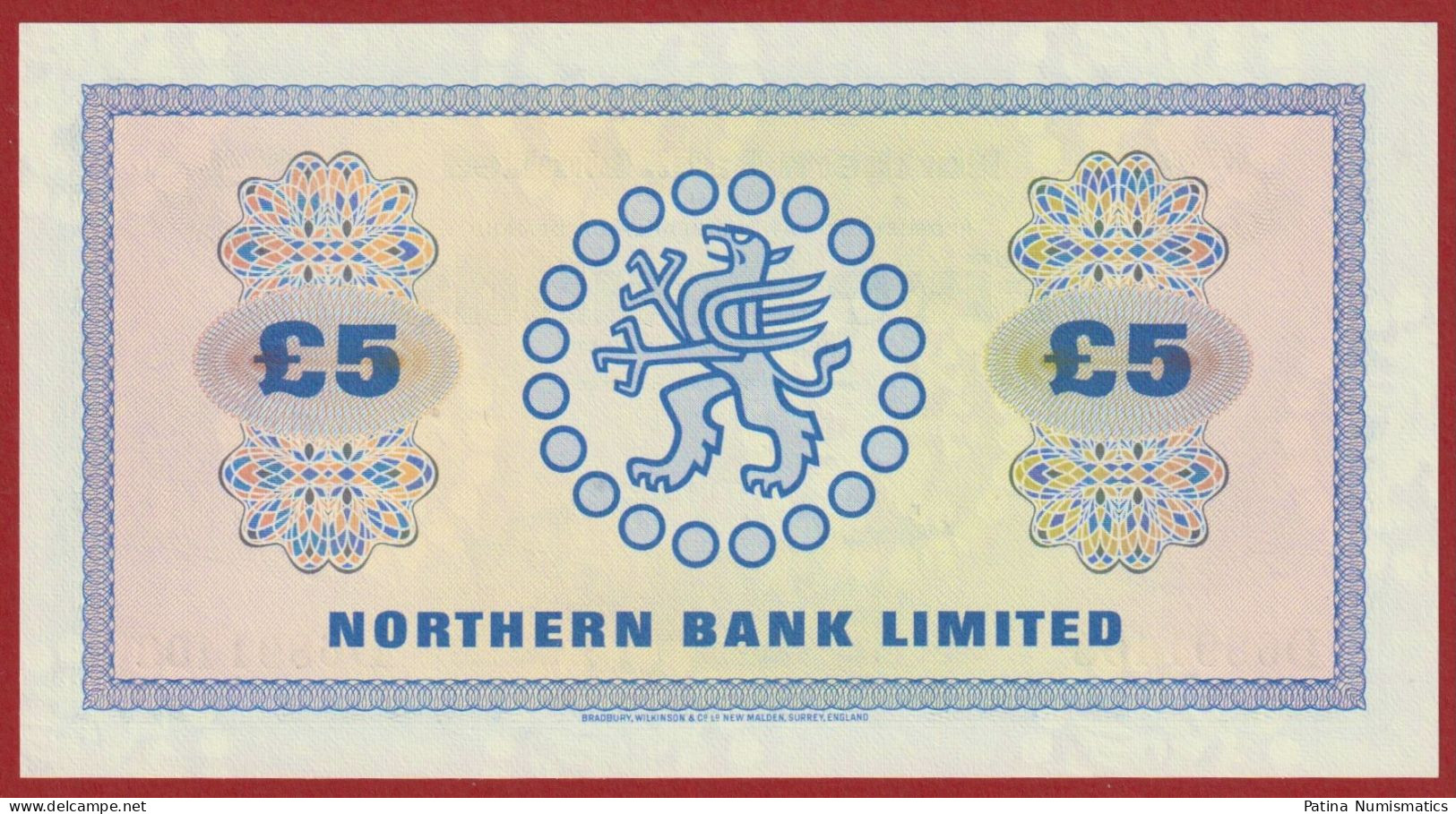 Northern Ireland Northern Bank 5 Pounds 1982 P 188a Crisp Gem UNC - Irlande