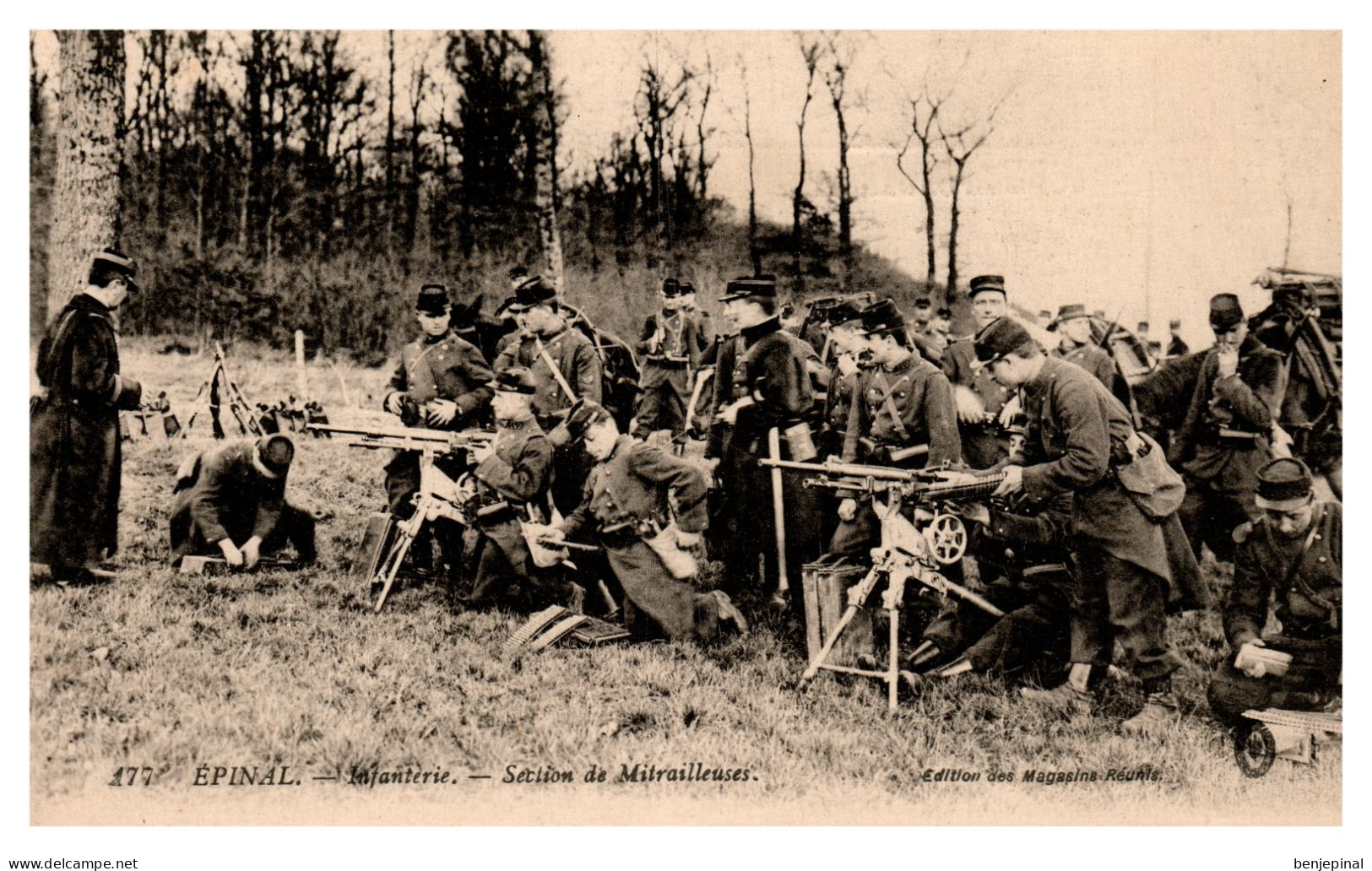 Epinal - Infanterie - Section De Mitrailleuses - Epinal