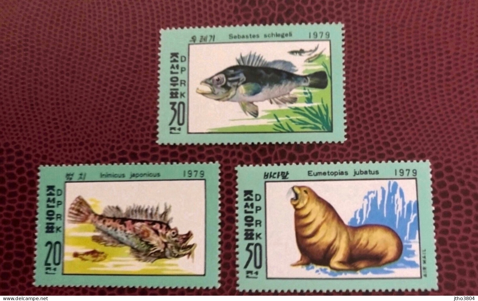 COREE 1979 3v Neuf YT 1563A 1563B PA 12A Mi 1937 / 1939 Pesce Poisson Fish Pez Fische KOREA - Poissons