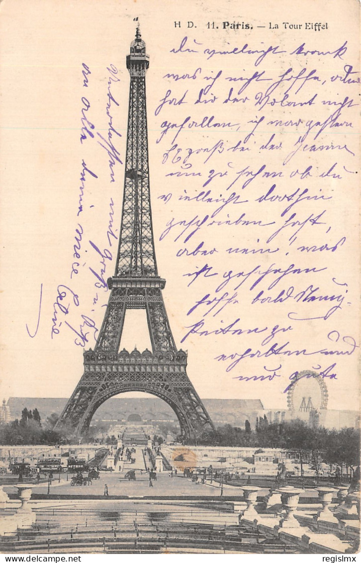 75-PARIS LA TOUR EIFFEL-N°T1057-H/0167 - Eiffelturm