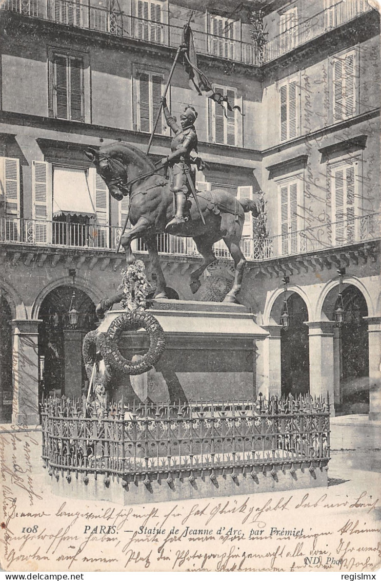 75-PARIS STATUE DE JEANNE D ARC-N°T1057-H/0127 - Statue