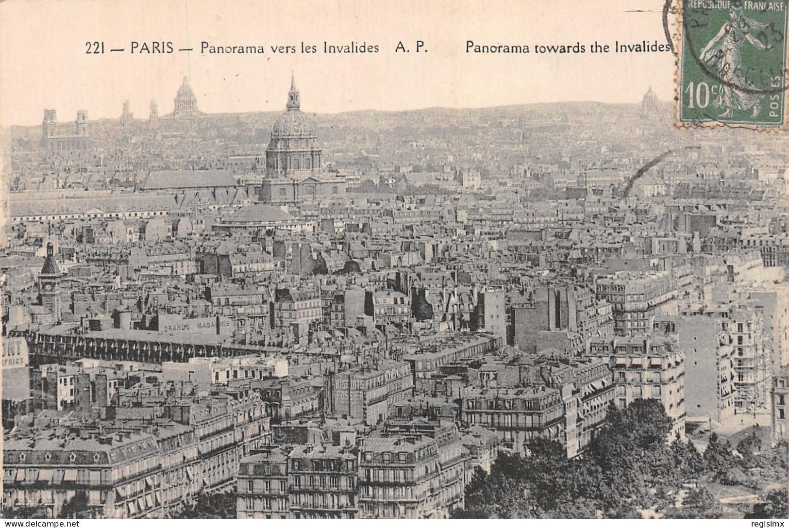 75-PARIS PANORAMA VERS LES INVALIDES-N°T1057-H/0063 - Autres & Non Classés