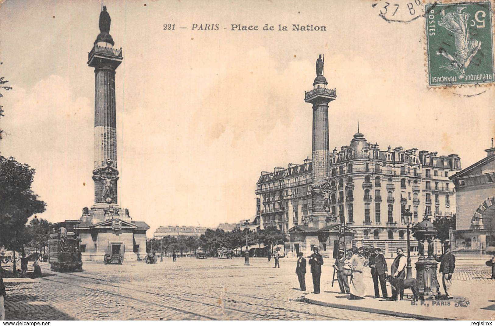 75-PARIS PLACE DE LA NATION-N°T1057-G/0103 - Markten, Pleinen